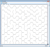 Hexagonal maze.