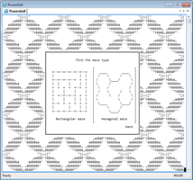 Maze-type screen.