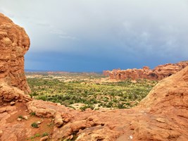 A nice view at Arches National Park.