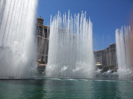 The Fountain Show at the Bellagio Hotel and Casino on the Las Vegas strip.