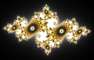A fractal with artifacts.