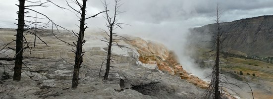 Mammoth Hot Spring in Yellowstone National Park.