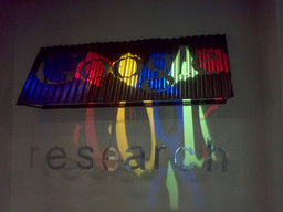 Google Research logo inside of the building I was working at.